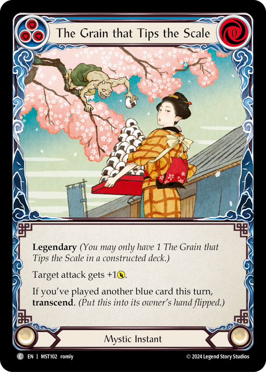 The Grain that Tips the Scale (Blue) // Inner Chi (Blue) - Flesh and Blood TCG - MoxLand