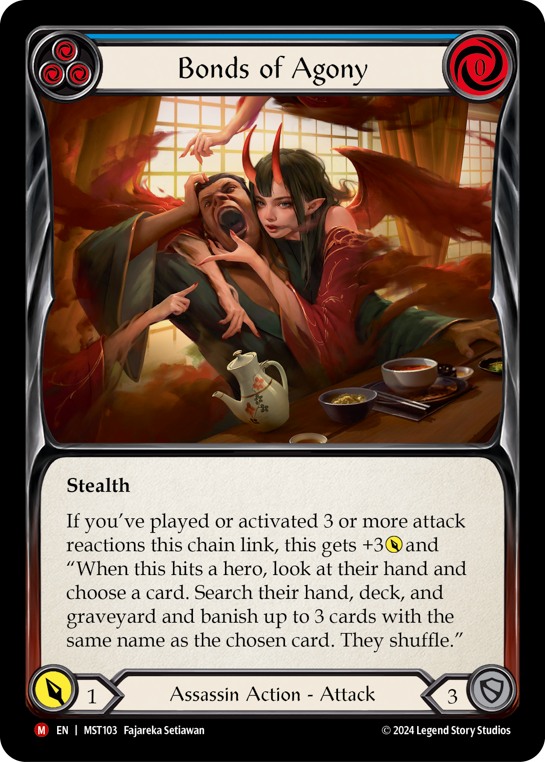 Bonds of Agony (Blue) - Flesh and Blood TCG - MoxLand