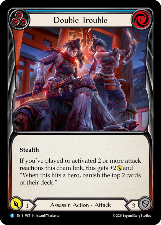 Double Trouble (Blue) - Flesh and Blood TCG - MoxLand