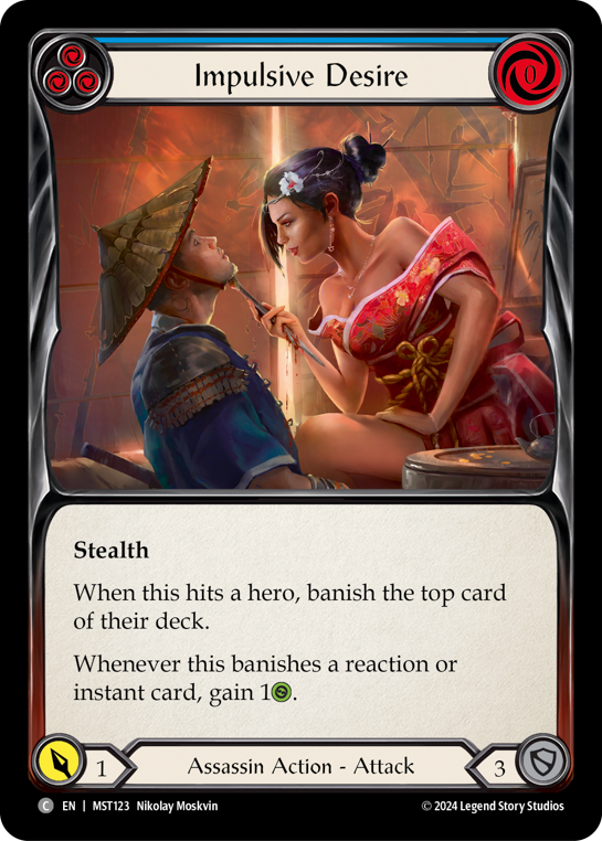 Impulsive Desire (Blue) - Flesh and Blood TCG - MoxLand