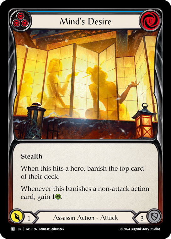 Mind's Desire (Blue) - Flesh and Blood TCG - MoxLand