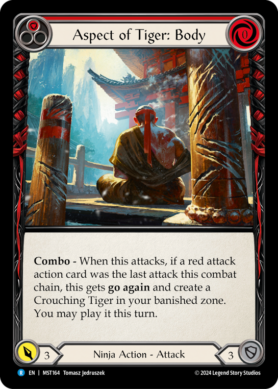 Aspect of Tiger: Body (Red) - Flesh and Blood TCG - MoxLand