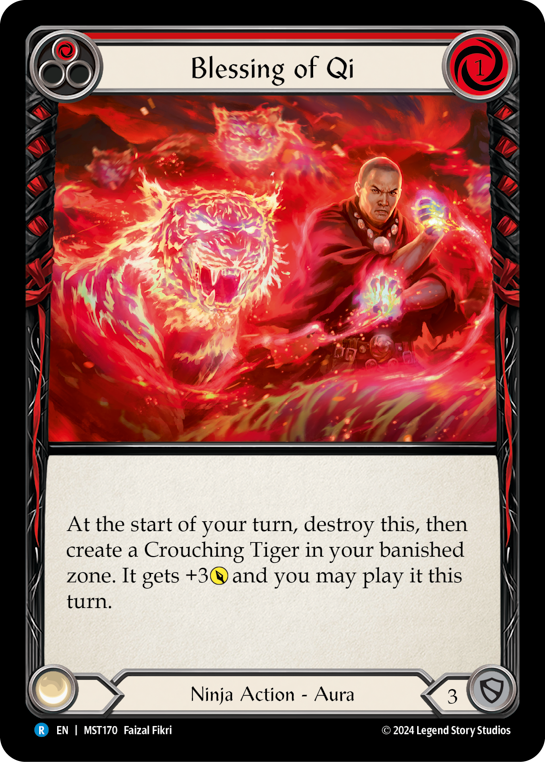 Blessing of Qi (Red) - Flesh and Blood TCG - MoxLand