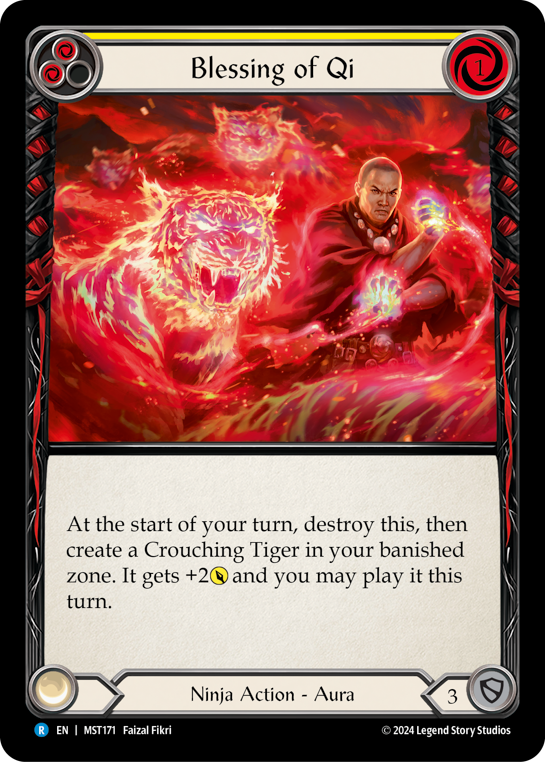 Blessing of Qi (Yellow) - Flesh and Blood TCG - MoxLand