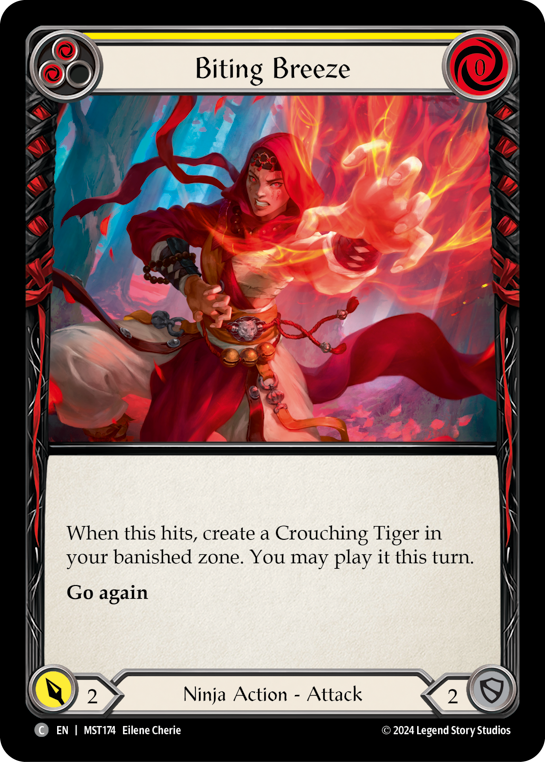 Biting Breeze (Yellow) - Flesh and Blood TCG - MoxLand