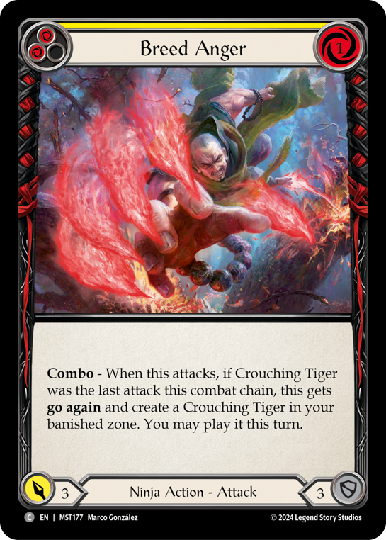 Breed Anger (Yellow) - Flesh and Blood TCG - MoxLand