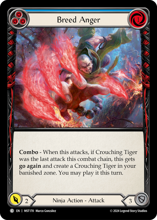 Breed Anger (Blue) - Flesh and Blood TCG - MoxLand
