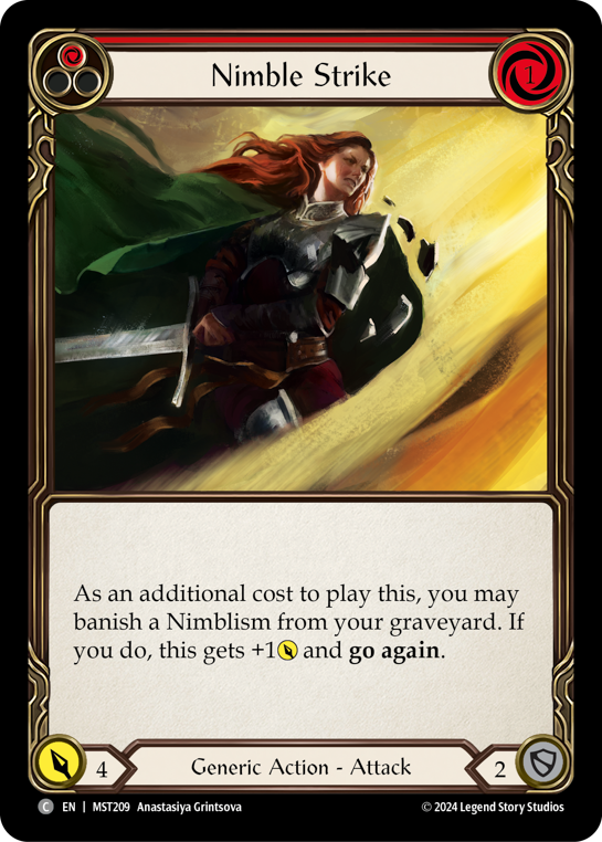 Nimble Strike (Red) - Flesh and Blood TCG - MoxLand