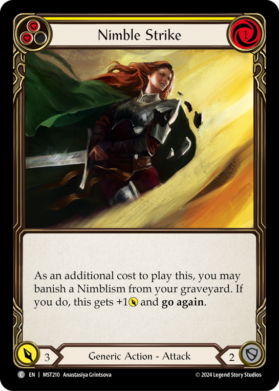 Nimble Strike (Yellow) - Flesh and Blood TCG - MoxLand