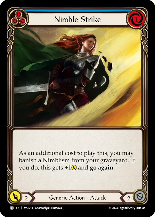 Nimble Strike (Blue) - Flesh and Blood TCG - MoxLand