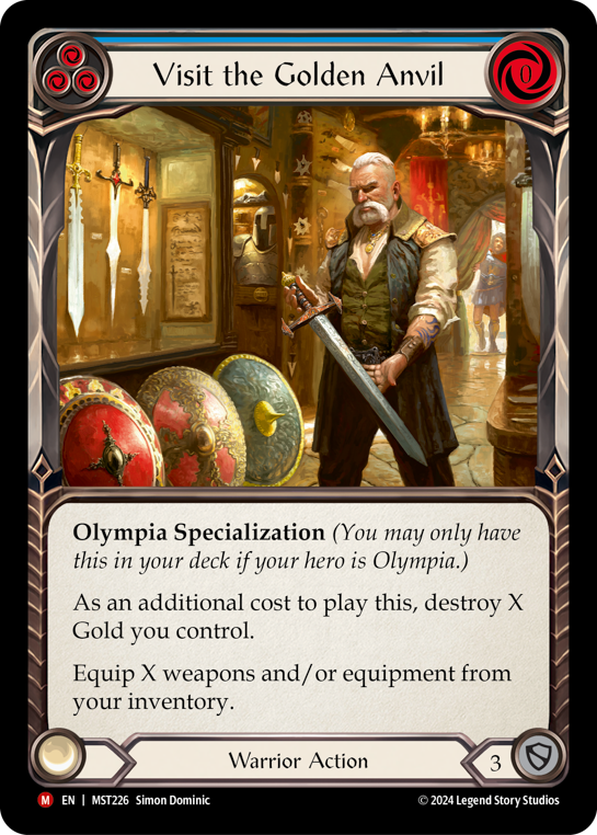 Visit the Golden Anvil (Blue) - Flesh and Blood TCG - MoxLand