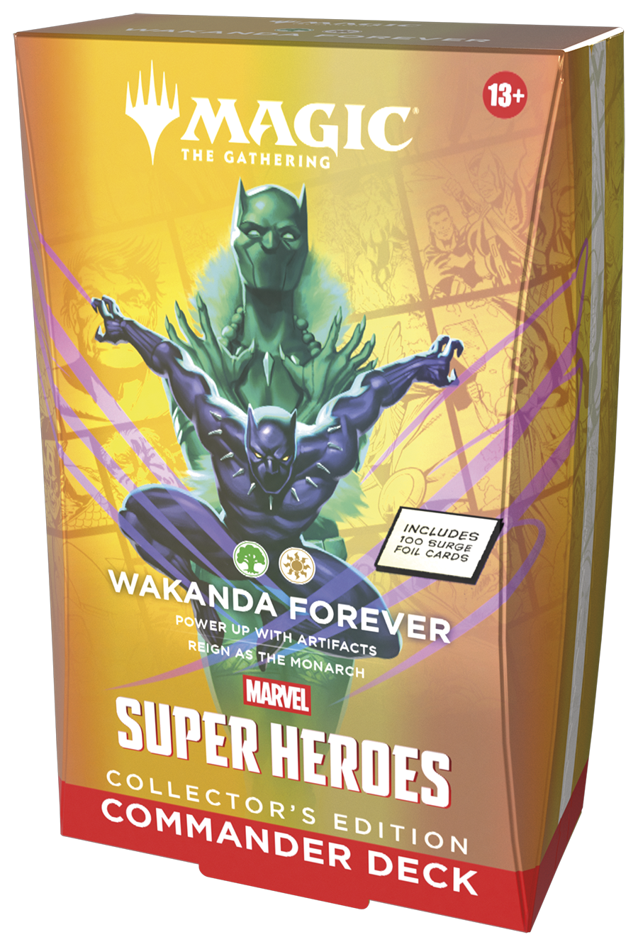 Deck Commander Marvel Super Heroes Edição de Colecionador - Wakanda Forever - Magic: The Gathering - MoxLand