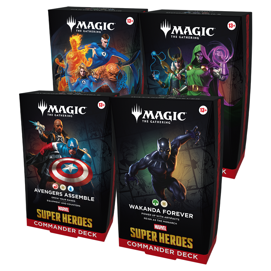 Commander Marvel Super Heroes - 1 Deck de cada - Magic: The Gathering - MoxLand