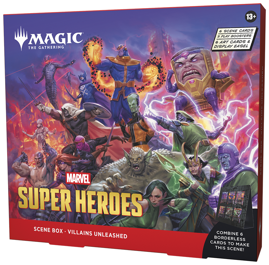 Box de Cena - Marvel Super Heroes Villains Unleashed - Magic: The Gathering - MoxLand