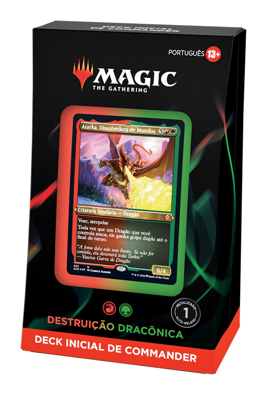 Deck Commander Inicial - Destruição Dracônica - Magic: The Gathering - MoxLand