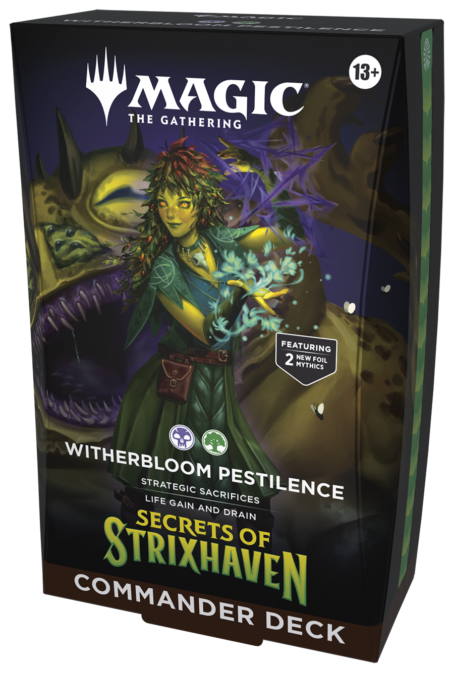 Deck Commander Secrets of Strixhaven - Witherbloom Pestilence - Magic: The Gathering - MoxLand