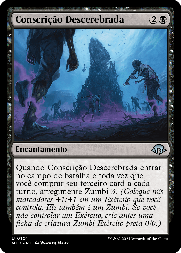 Conscrição Descerebrada / Mindless Conscription - Magic: The Gathering - MoxLand