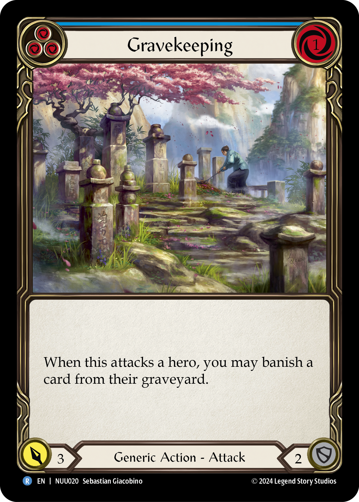 Gravekeeping (Blue) - Flesh and Blood TCG - MoxLand