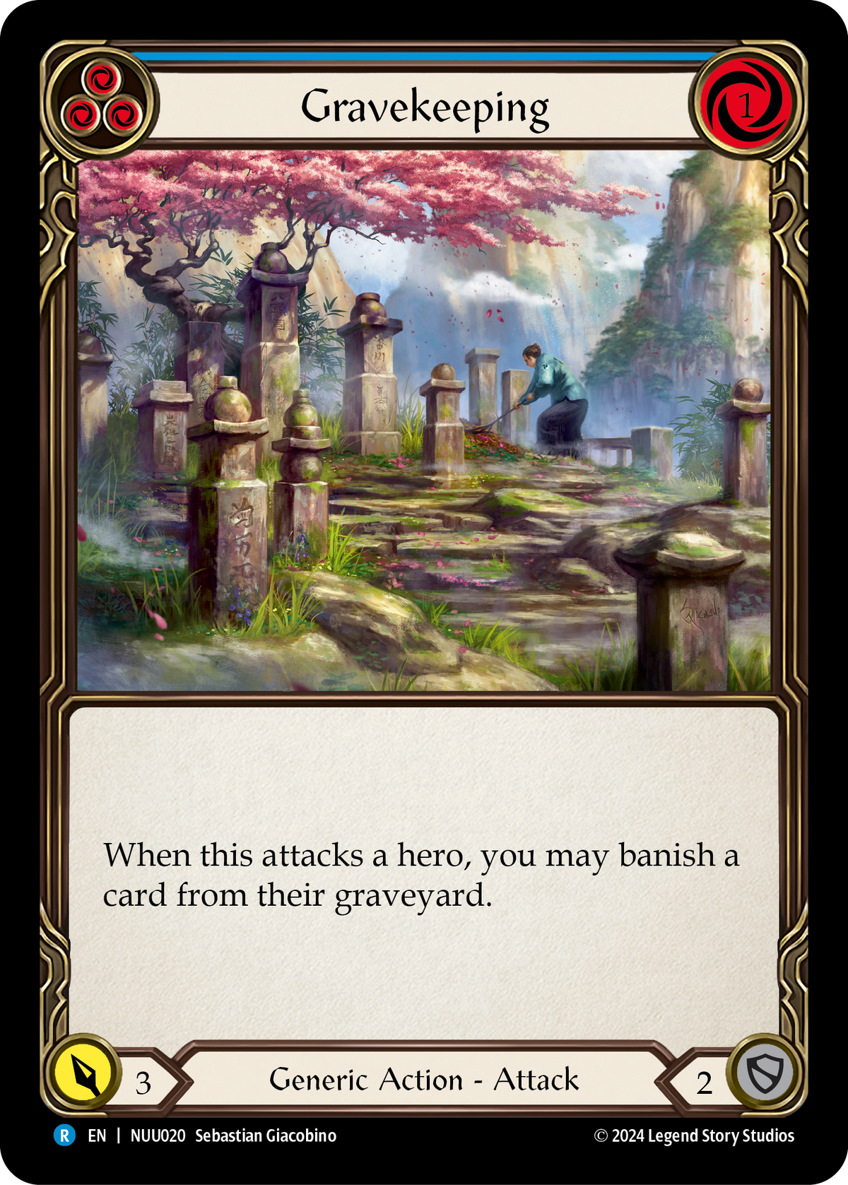 Gravekeeping (Blue) - Flesh and Blood TCG - MoxLand