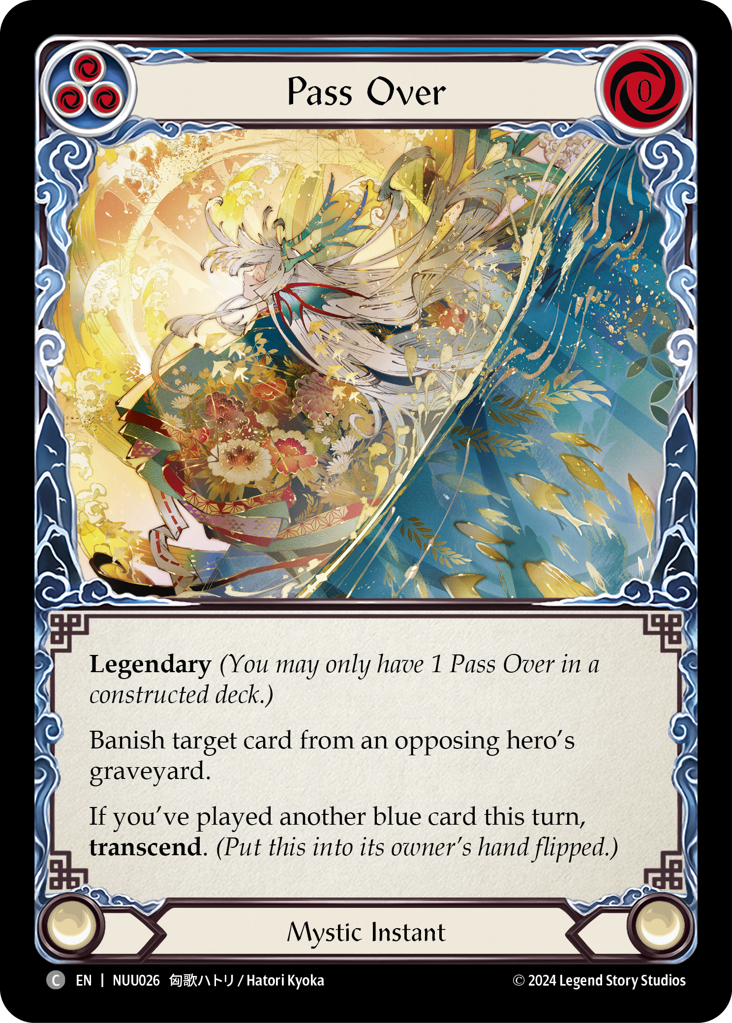 Pass Over (Blue) // Inner Chi (Blue) - Flesh and Blood TCG - MoxLand