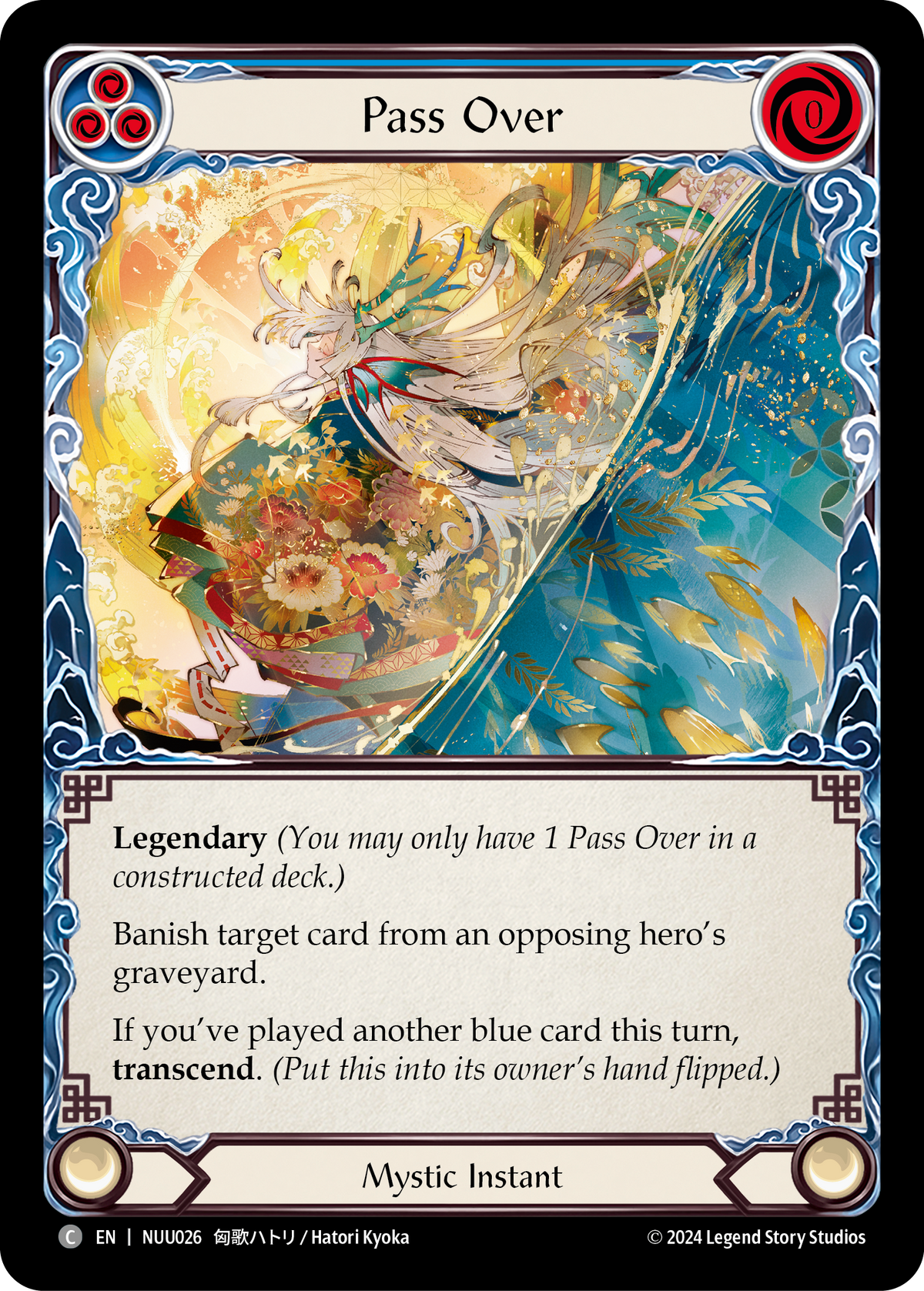 Pass Over (Blue) // Inner Chi (Blue) - Flesh and Blood TCG - MoxLand