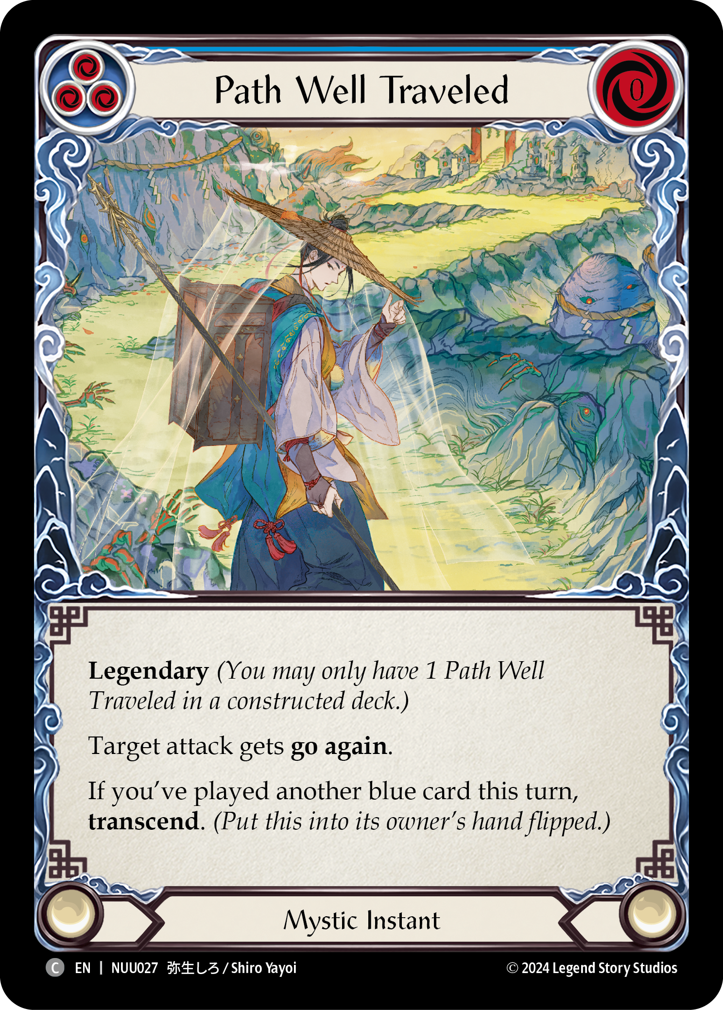 Path Well Traveled (Blue) // Inner Chi (Blue) - Flesh and Blood TCG - MoxLand