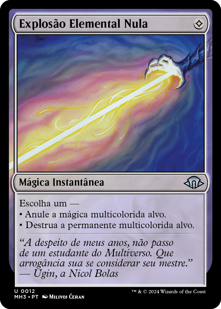 Explosão Elemental Nula / Null Elemental Blast - Magic: The Gathering - MoxLand