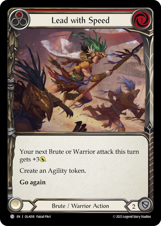Lead with Speed (Red) - Flesh and Blood TCG - MoxLand