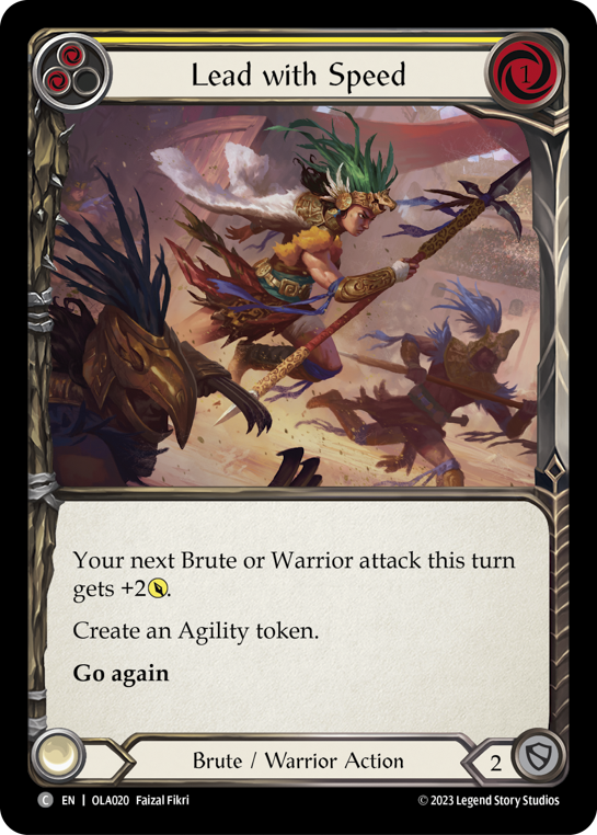 Lead with Speed (Yellow) - Flesh and Blood TCG - MoxLand