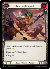 Lead with Speed (Yellow) - Flesh and Blood TCG - MoxLand