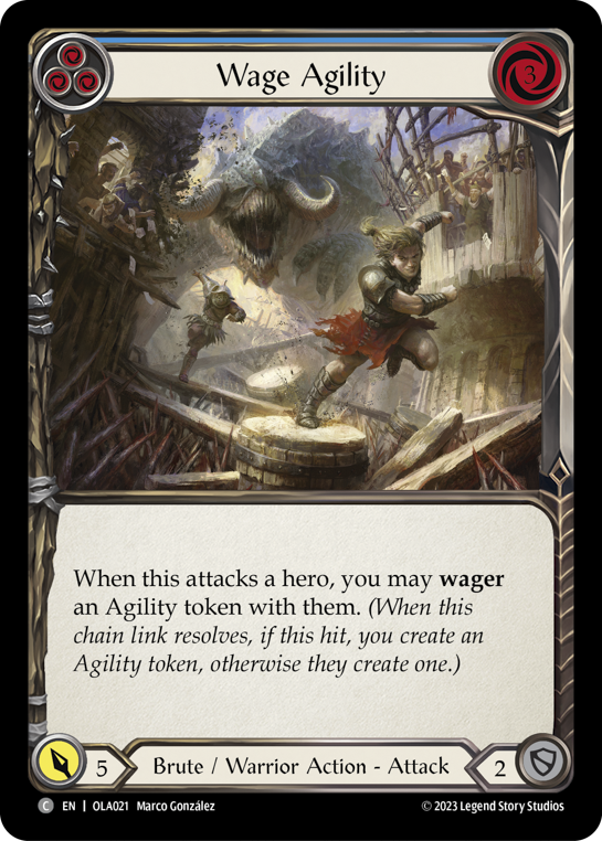 Wage Agility (Blue) - Flesh and Blood TCG - MoxLand