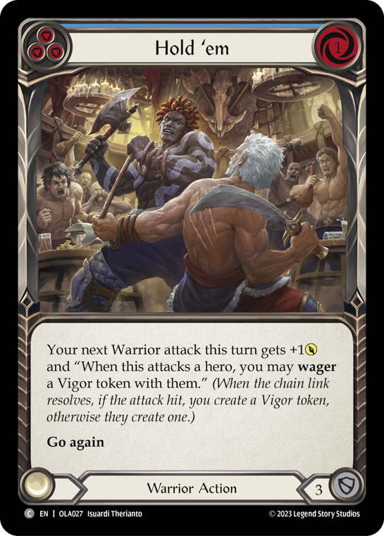 Hold 'em (Blue) - Flesh and Blood TCG - MoxLand