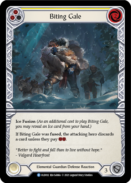 Biting Gale (Yellow) - Flesh and Blood TCG - MoxLand