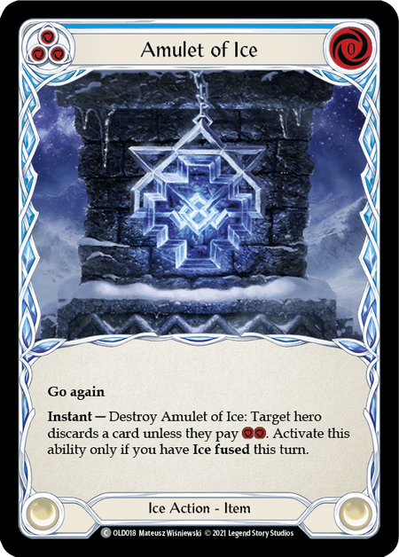 Amulet of Ice (Blue) - Flesh and Blood TCG - MoxLand