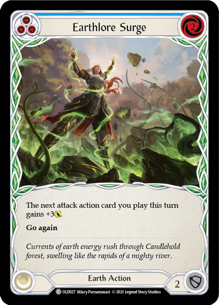 Earthlore Surge (Blue) - Flesh and Blood TCG - MoxLand