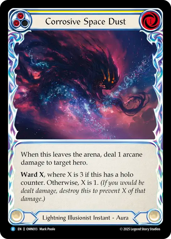 Corrosive Space Dust (Yellow) - Flesh and Blood TCG - MoxLand