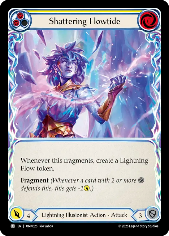 Shattering Flowtide (Yellow) - Flesh and Blood TCG - MoxLand