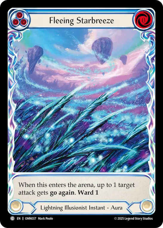 Fleeing Starbreeze (Blue) - Flesh and Blood TCG - MoxLand
