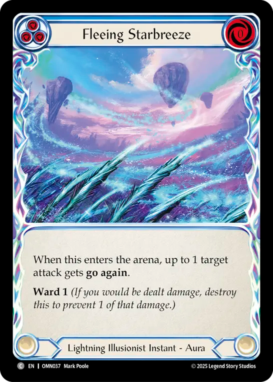 Fleeing Starbreeze (Blue) - Flesh and Blood TCG - MoxLand