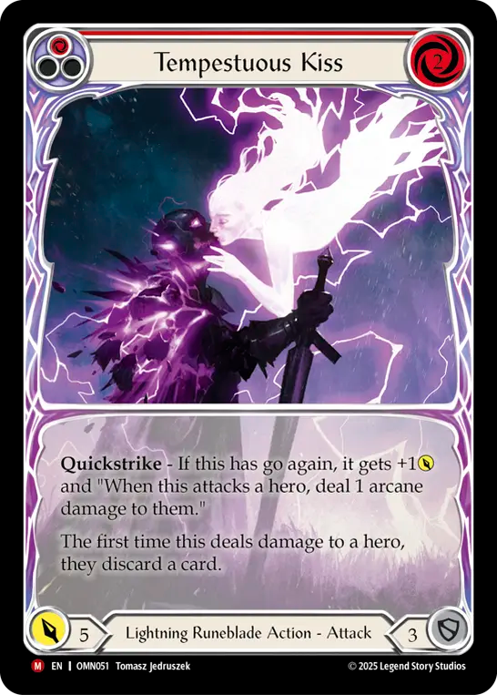 Tempestuous Kiss (Red) - Flesh and Blood TCG - MoxLand