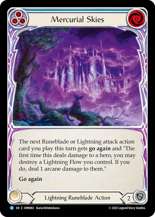 Mercurial Skies (Blue) - Flesh and Blood TCG - MoxLand