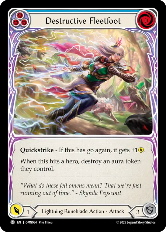 Destructive Fleetfoot (Blue) - Flesh and Blood TCG - MoxLand