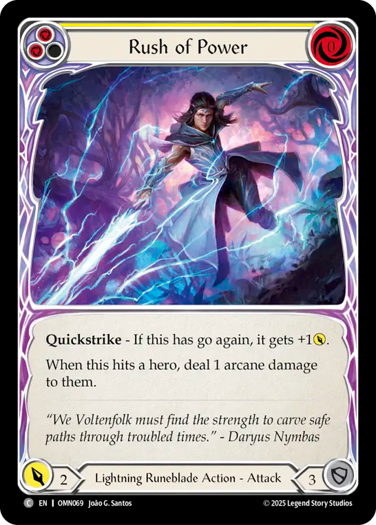 Rush of Power (Yellow) - Flesh and Blood TCG - MoxLand