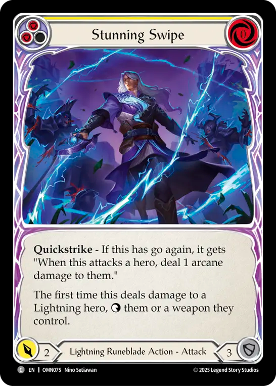 Stunning Swipe (Yellow) - Flesh and Blood TCG - MoxLand