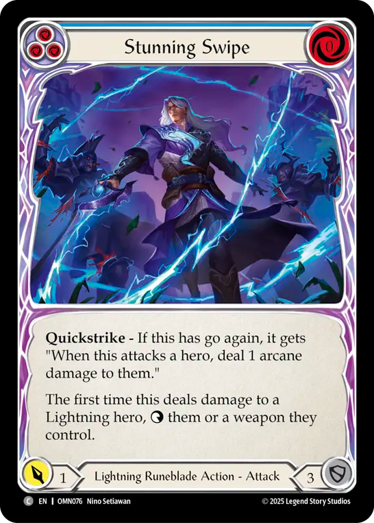 Stunning Swipe (Blue) - Flesh and Blood TCG - MoxLand