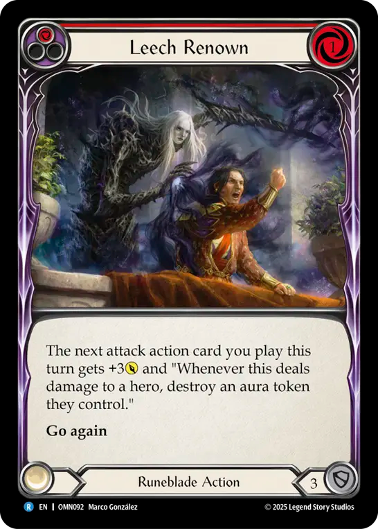 Leech Renown (Red) - Flesh and Blood TCG - MoxLand