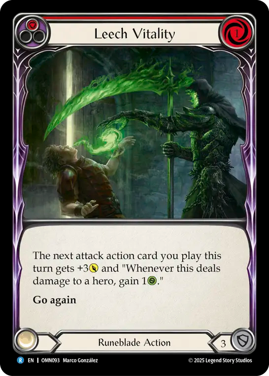 Leech Vitality (Red) - Flesh and Blood TCG - MoxLand