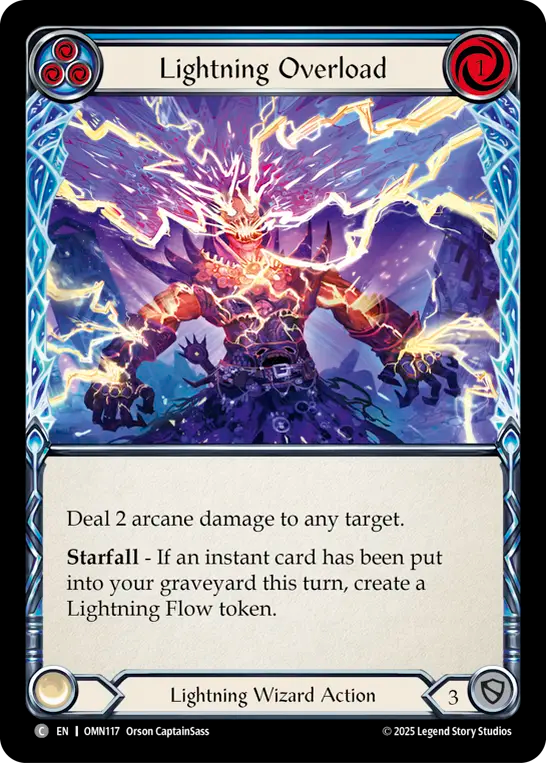 Lightning Overload (Blue) - Flesh and Blood TCG - MoxLand