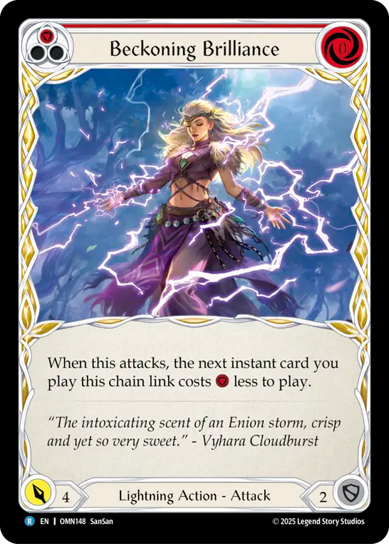 Beckoning Brilliance (Red) - Flesh and Blood TCG - MoxLand
