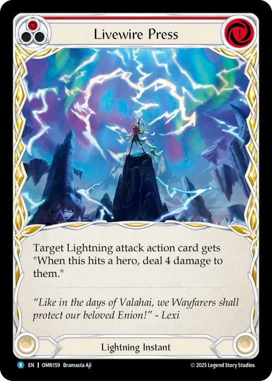 Livewire Press (Red) - Flesh and Blood TCG - MoxLand